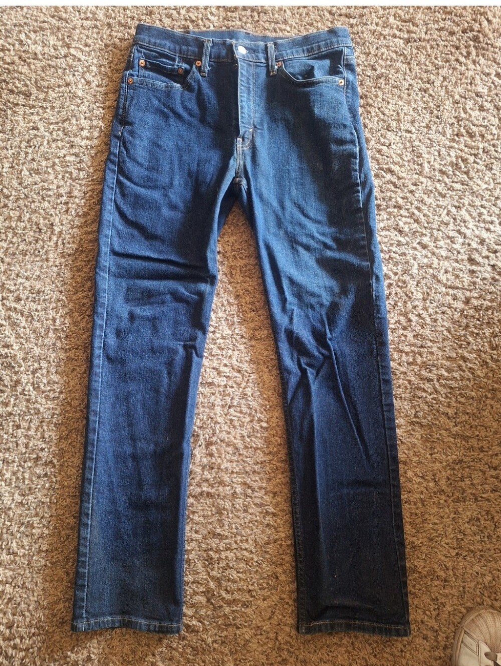 Levi's Strauss Men's 514's Regular Straight Leg Blue Denim Jeans